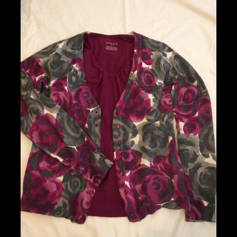 Sweater and shirt set.